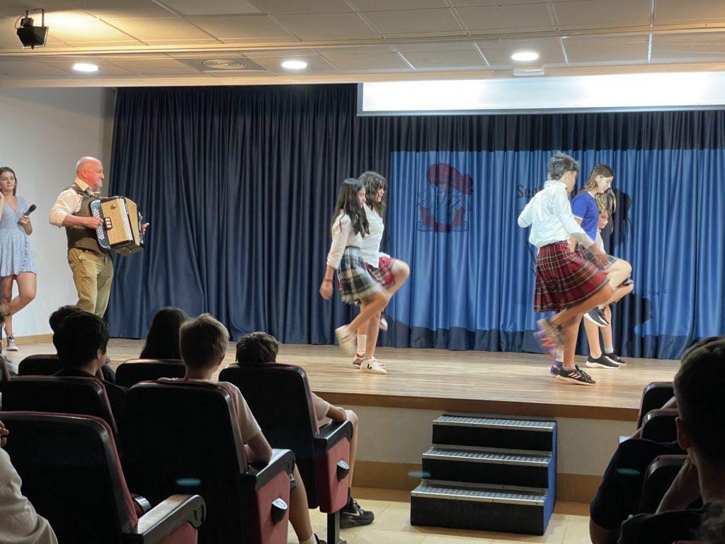 High School Assembly: Scottish dance